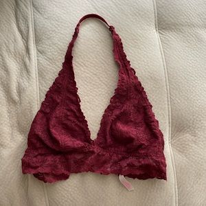 PINK lace bralette
